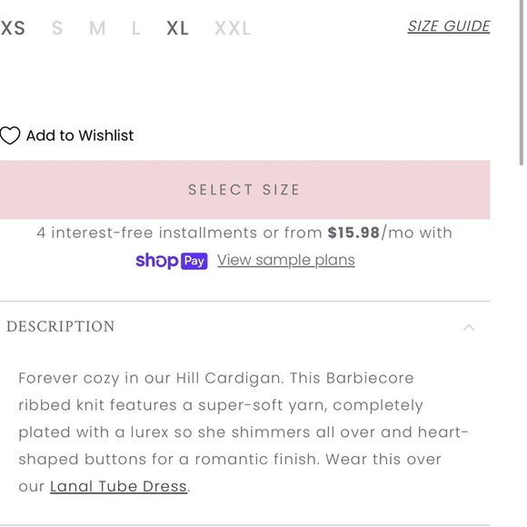 Loveshackfancy new with tags never been worn purple cardigan - Picture 10 of 15